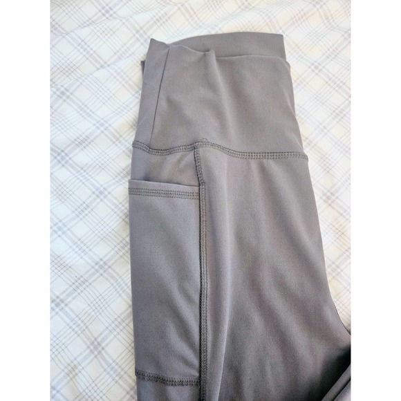 X By Gottex Grey Haley Compression Leggings with Pockets, Women's Medium - Picture 3 of 7